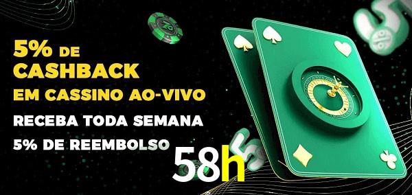 Promoções do cassino ao Vivo 58h